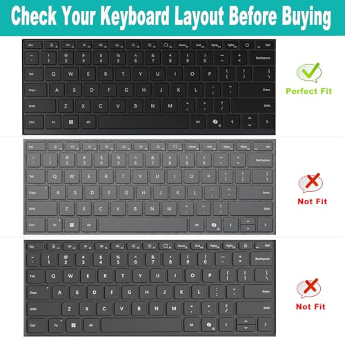 2 PCS Keyboard Cover for 2025 2024 Microsoft Surface Laptop 7(7th Edition Copilot+ PC) 13.8 & 15 inch US Layout Keyboard Skin-MGreen+Clear - color: MGreen+Clear