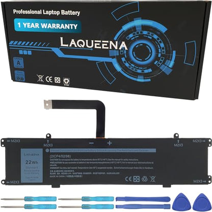 FTD6M Laptop Battery Compatible with Dell Latitude 7285 2-in-1 Keyboard Series 06HHW5 6HHW5 K17M GC02002190L G99QA050H BQ40370 7.6V 22Wh 2-Cell - color: FTD6M