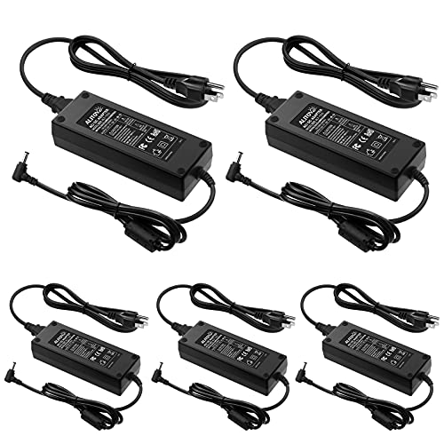 ALITOVE 12V 10A Power Supply AC Adapter 100-240V 50-60Hz to DC 12V 120W | 5-Pack, Compatible 10Amp 8A 6A 12V DC Power Supply, 5.5x2.5mm Plug, DC 12V Power Cord for LED Strip Light CCTV Camera DC Pump - size: 5 Pack (Standard Version)