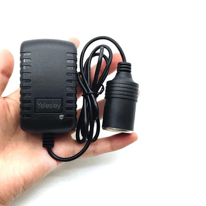 AC to DC Converter 2A 24W Car Cigarette Lighter Socket 110-240V to 12V AC/DC Power Adapter Black