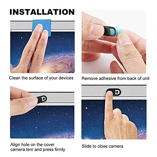 Metal Webcam Cover Slide, Shutter Magnet Slider Camera Cover for Web Cam iPhone PC Laptops Tablet Phone Lens Protect Privacy Sticker (Silver-3pcs) - size: Silver-3pcs