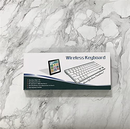 Wireless German Keyboard, Minority Language Ultra Thin Lightweight Silent Bluetooth Keyboards for Laptop/PC/Tablet/Desktop/Smart TV (German) - style: German