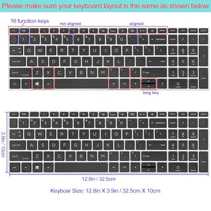 Silicone Keyboard Cover for 15.6" HP ProBook 450/455/650 G8 G9 G10, HP Zbook Power G8 G9,Cute Cat - color: Cute Cat