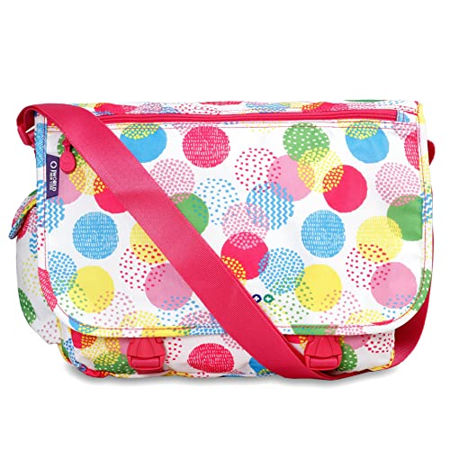 J World New York Terry Messenger Bag for Women Girls School Kids - color: Speckle