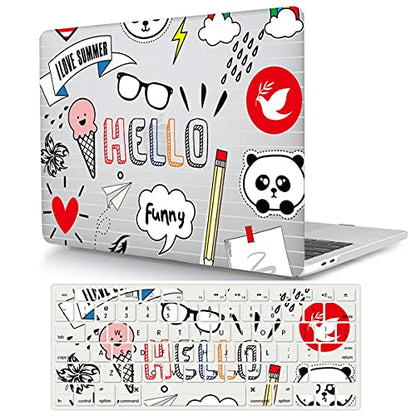 Laptop Case Compatible with MacBook Pro 13 inch with CD-ROM Model: A1278(Old Version 2012/2011/2010/2009/2008), Protective Plastic Hard Shell Case Cover & Keyboard Skin - Funny Summer - color: Funny Summer, size: A1278(Pro 13 w/CD-ROM 2008-2012)