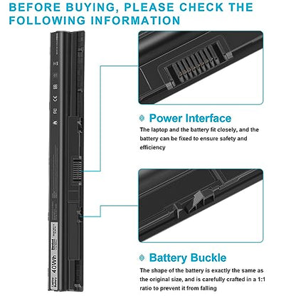 M5Y1K Laptop Battery for Dell Inspiron 14 15 17 5000 3000 Series 5559 5558 3551 3451 3558 i3558 3567 5755 5756 5458 5759 5758 5759 GXVJ3 453-BBBQ WKRJ2 VN3N0 HD4J0 991XP P63F P47F P64 [40Wh 14.8v]] - size: M5Y1K 12.13 2.36 1.57in
