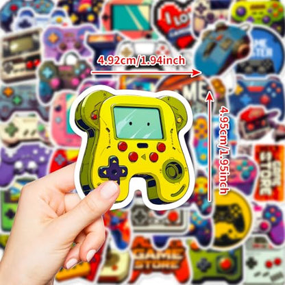 50 PCS Gaming Stickers Bulk Pack - Waterproof Vinyl Decals for Water Bottles,Skateboards Laptops, Phones| Cool Video Game Sticker for Boys, Teens, Adults | Aesthetic Gamer Gift Decals - style: A3