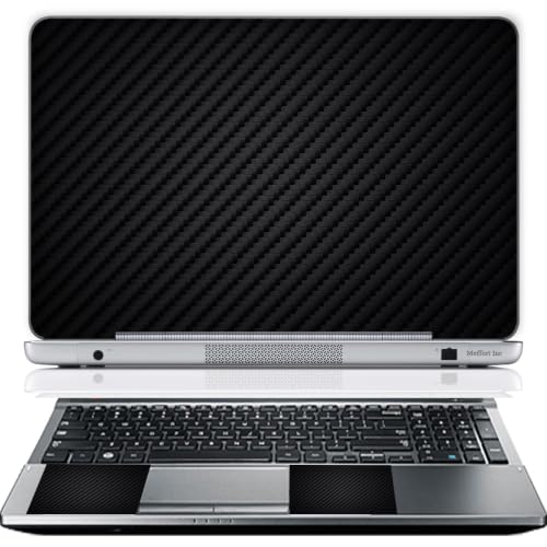 11.6 12 Inch Laptop Skin Sticker Cover Premium Sticker Cover Art Decal Decorative (Included 2 Wrist Pad Skins) - Carbon Fiber - color: 3721, size: 12 Inch