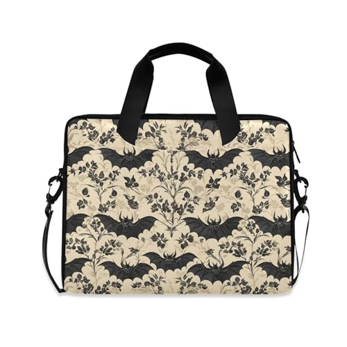 MNSRUU Laptop Bag for 15.6 inch Black Gothic Bats - color: Bat I13854