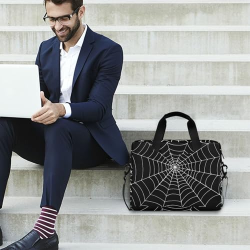 Goth Spider Web Laptop Case 15.6 inch Computer Bag | Waterproof Laptop Briefcase Laptop Bag for Women & Men - color: Goth Spider Web