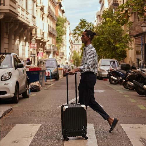 LEVEL8 Grace Carry on Luggage 22x14x9 Airline Approved, 20 Inch Hard Shell Suitcases with Spinner Wheels, Abs+Pc Hard Case Luggages with Tsa Lock, Travel bag for Women Men, Grey - color: Grey, size: 20 Inch