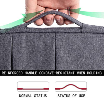 Voova Laptop Sleeve Carrying Case 15.6 16 Inch,Slim Computer Cover Bag Compatible with MacBook Pro 15/16, Dell xps 15,15-16 Inch HP Dell Asus Acer Laptop, Grey - color: Grey, size: 15.6-16 Inch
