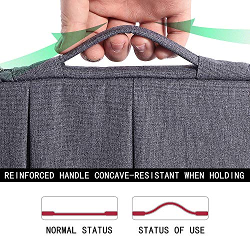 Voova Laptop Sleeve Carrying Case 15.6 16 Inch,Slim Computer Cover Bag Compatible with MacBook Pro 15/16, Dell xps 15,15-16 Inch HP Dell Asus Acer Laptop, Grey - color: Grey, size: 15.6-16 Inch