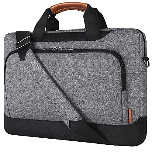 DOMISO 13.5-14 Inch Laptop Bag Business Briefcase Laptop Case Ultrabook Notebook Carrying Case Shoulderbag for MacBook Pro 14 Inch 2021 Model A2442 with M1 Pro/ M1 Max Chip & Touch ID,Grey - color: Grey / Black, size: 13.5 - 14 Inch