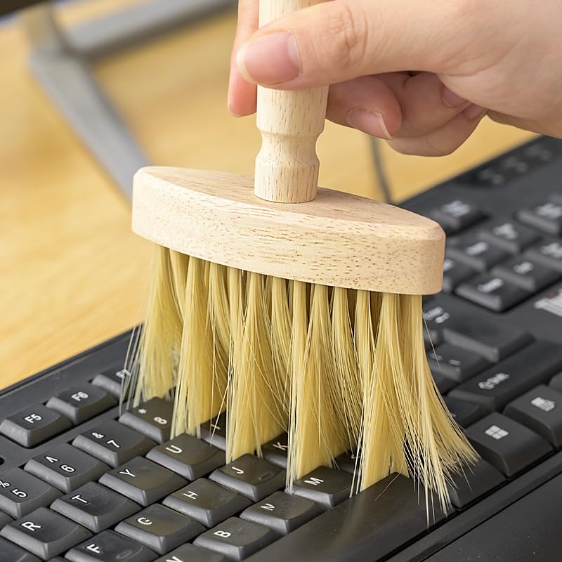Keyboard Cleaning Brush Wooden Dusting Brush Car Duster Suitable for Sweeping Dust in PC Laptop Piano Crevice, Deep Gap and Narrow Space Cleaning Tool
