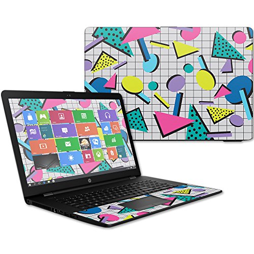 MightySkins Skin Compatible with HP 17t Laptop 17.3" (2017) - Awesome 80s | Protective, Durable, and Unique Vinyl Decal wrap Cover | Easy to Apply, Remove, and Change Styles | Made in the USA