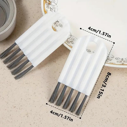2Pc Keyboard Cleaning Brush, Multi-Function Cleaning Brush for Computer, Cups, Bottles, Soft Brush Keyboard Cleaner, Corner Gap Duster & Keycap Cleaner(Grey)