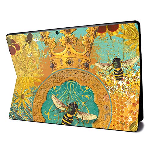 MightySkins Skin for Microsoft Surface Pro X - Bee Queen | Protective, Durable, and Unique Vinyl Decal Wrap Cover | Easy to Apply, Remove, and Change Styles | Made In The USA - color: Bee Queen