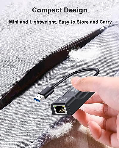 Switch Wired Internet LAN Adapter, Switch Ethernet Adapter for Nintendo Switch/Switch OLED, Mac Computer, Windows Laptops, USB to Ethernet Adapter, USB3.0 Network, Switch Accessories