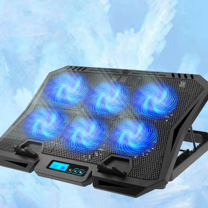 Laptop Cooling Pad with Quiet Fan Adjustable Height Laptop Stand Cooler for 13.97 Inch Portable Cooling Pad for Office and Gaming Use