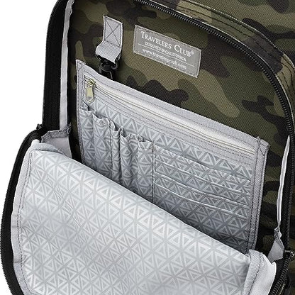 Travelers Club 20" Rolling Backpack with Laptop Compartment, Camo - color: Camo, size: 20 Inch