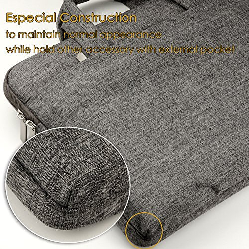 CCPK Laptop Bag 13-13.3 inch for New MacBook Pro 14 Inch M5 A3426 A3427 2026 A3434 2025 M4 A3185 2024 M3 M2 M1 2023 2021 Air Neo Laptop Sleeve Computer Case with Handle Waterproof Briefcase Black Grey