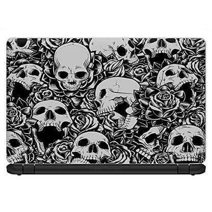 It's A Skin 15.6 inch Laptop Notebook Skin Vinyl Sticker Cover Decal Universal fit for 15.6" (May Require Trimming) HP Lenovo Apple Mac Dell Compaq Asus Acer/Skulls n Roses Black White Screaming