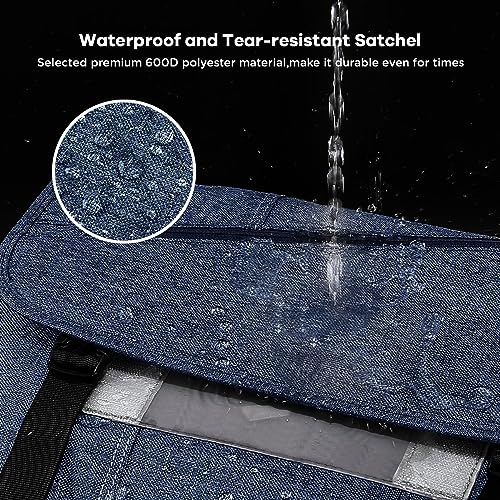 OIWAS Messenger Bag for Men, 15.6 Inch Laptop Crossbody Bags Women Casual Satchel Shoulder Bag College Travel Office Briefcase - color: Blue, size: 15.6 Inch
