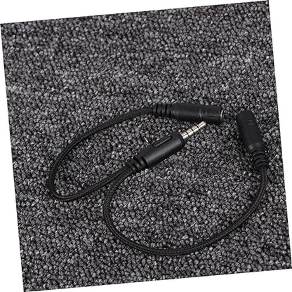 Headset Splitter Cable Dual Male Connectors for Audio Mic y Adapter for Pc Gaming Headset Compatible Laptop Smartphone and Tablet Random Color