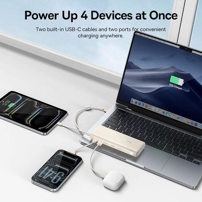Baseus 100W USB C Charger Block Bundle with Baseus Portable Charger with Built in Cable, 100W Laptop Power Bank 20000mAh