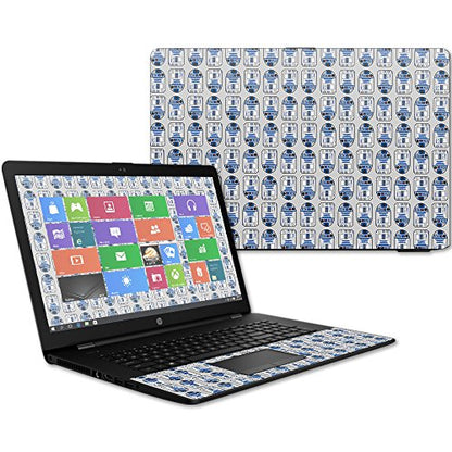 MightySkins Skin Compatible with HP 17t Laptop 17.3" (2017) - Galaxy Bots | Protective, Durable, and Unique Vinyl Decal wrap Cover | Easy to Apply, Remove, and Change Styles | Made in The USA - color: Galaxy Bots