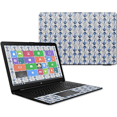 MightySkins Skin Compatible with HP 17t Laptop 17.3" (2017) - Galaxy Bots | Protective, Durable, and Unique Vinyl Decal wrap Cover | Easy to Apply, Remove, and Change Styles | Made in The USA - color: Galaxy Bots