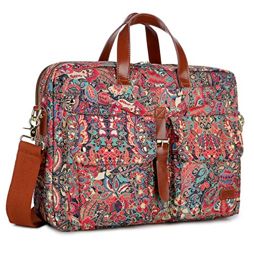 Baosha Multicoloured 17inch Laptop Computer Bag Messenger Bag Briefcase for Women BC-07 - color: Hs
