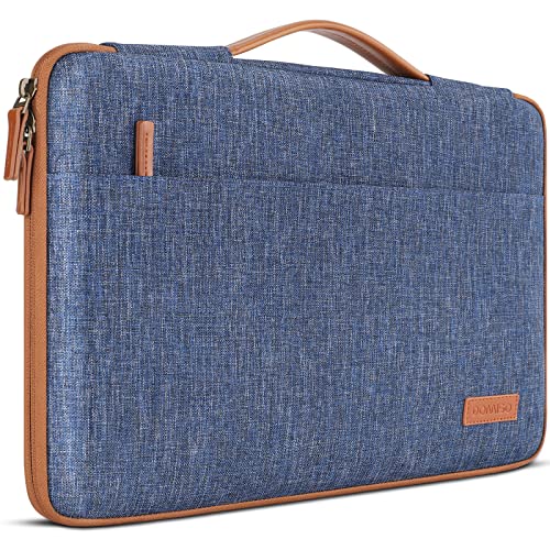 DOMISO 14 inch Laptop Case Sleeve Protective Cover Compatible with 15 inch MacBook Air M4 M3 M2,MacBook Pro,14-15 inch HP Dell ASUS Lenovo Chromebook,Waterproof Computer Cases Bag with Handle,Blue - color: Blue, size: 15" for Macbook Air