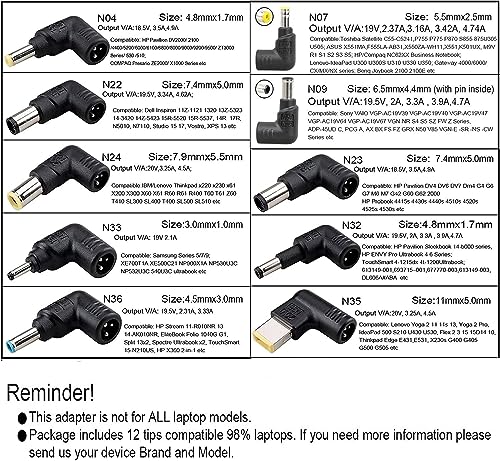 90W Universal Laptop Car Charger Ultra Small AC Cigarette Lighter Adapter with USB A Port 5v 2.4a Compatible for Asus, Hp, compaq, IBM, Gateway, Toshiba, Lenovo, Samsung, Ultrabook, and More