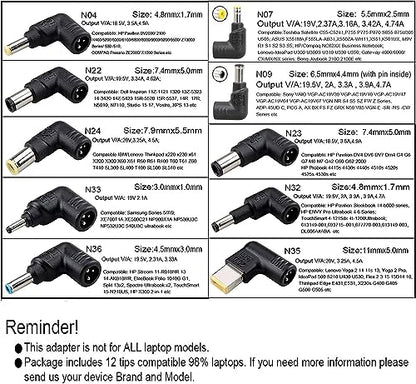 90W Universal Laptop Car Charger Ultra Small AC Cigarette Lighter Adapter with USB A Port 5v 2.4a Compatible for Asus, Hp, compaq, IBM, Gateway, Toshiba, Lenovo, Samsung, Ultrabook, and More