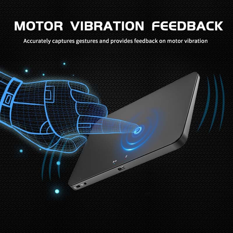 Function Trackpad - Three-Mode Connection (Bluetooth/2.4G/USB-C) Multi-Function trackpad, Support Multi-Device Switching, Built-in System Gestures, Suitable for Windows10/11 Systems (Black)