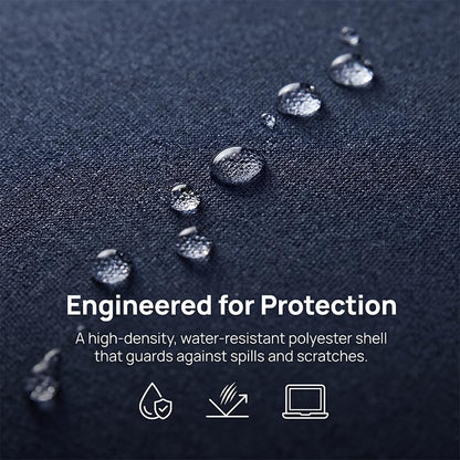 Laptop Case, Water-Resistant Laptop Sleeve Case with Pocket for MateBook, Briefcase Carrying Laptop Cover for 13"-14" - color: Lightgray