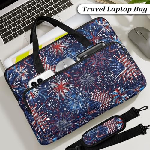 Laptop Sleeve, Laptop Cover with Adjustable Strap Computer Bag Tablet Notebook Sleeves Handbag Messenger Briefcase - color: America 250