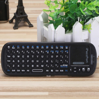 iPazzPort 2.4G Mini Wireless Keyboard with Touchpad Mouse Combo, Lightweight Portable Keyboard Controller, Compatible with Android TV Box/PC/Tablets/PS4/Raspberry Pi 3/HTPC KP-810-19S