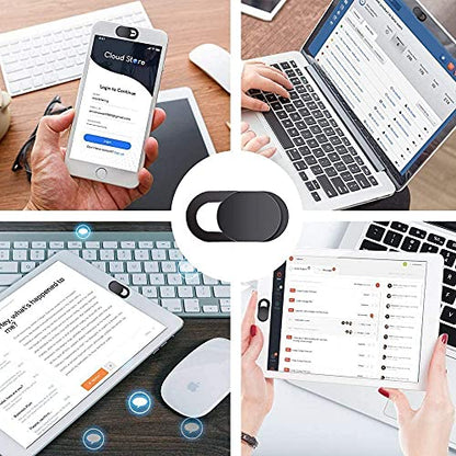 Webcam Cover Slide, Upgrade Ultra-Thin Camera Covers Compatible for Laptop Apple MacBook iPad Pro iMac Cell Phone -Protect Your Privacy Security(6-Pack) - color: 6 PACK
