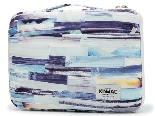 Kinmac 360° Protective Laptop Sleeve Case with Pockets, Color Stripe Pattern, Padded Cover with Handle (12 inch-13.3 inch) - color: Color Stripe, size: 12 inch-13.3 inch