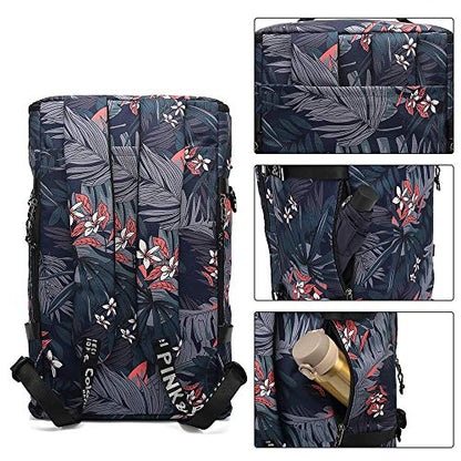 Kalesi Gym Duffle Bag Backpack 4-Way Waterproof with Shoes Compartment for travel Sport Hiking laptop - color: Floral-cool