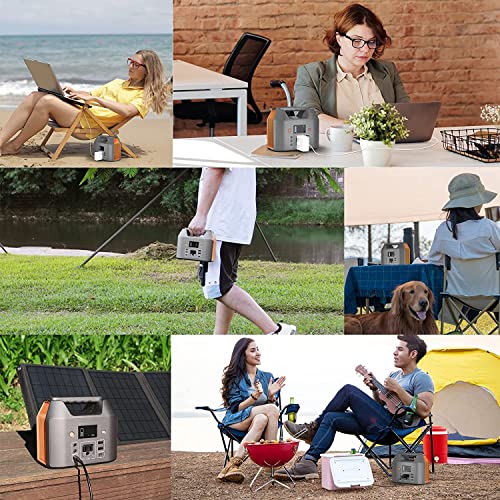 EnginStar Power Bank with AC Outlet 150W 110V Laptop Power Bank, 155Wh/ 42000mAh Battery Bank, Lithium Ion Power Supply for Emergency Camping - color: Orange