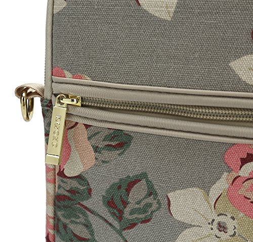 White Rose Patten water resistant Laptop Shoulder Messenger Bag Case Sleeve for 14 Inch 14.1 Inch Laptop,Laptop Briefcase - color: White Rose, size: 14-14.1 Inch