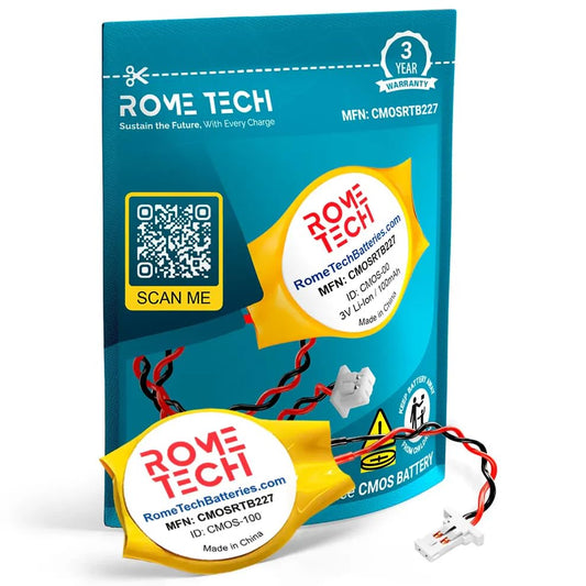 Rome Tech ML1220 CMOS Battery for Dell XPS 13 (7390, 9305) | (9343, 9350, 9360, 9365, 9370, 9380), XPS 15 (9550, 9560, 9570) & Precision 5510, 5520, 5530 – BIOS RTC Backup 2-Wire Cable - style: 1-pack