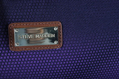 Steve Madden Designer-Gepckkollektion Leichter Softside-Koffer fr Damen und Herren strapazierfhige 50,8 cm groe Tragetasche mit 4 rollenden Spinner-Rdern, Shadow Purple, 20in, Carry on Bag With - color: Shadow Purple, size: 20 inches
