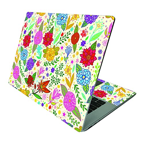 MightySkins Skin Compatible With Microsoft Surface Laptop 4 15” - Flower Garden | Protective, Durable, and Unique Vinyl Decal wrap cover | Easy To Apply, Remove, and Change Styles | Made in the USA - color: Flower Garden