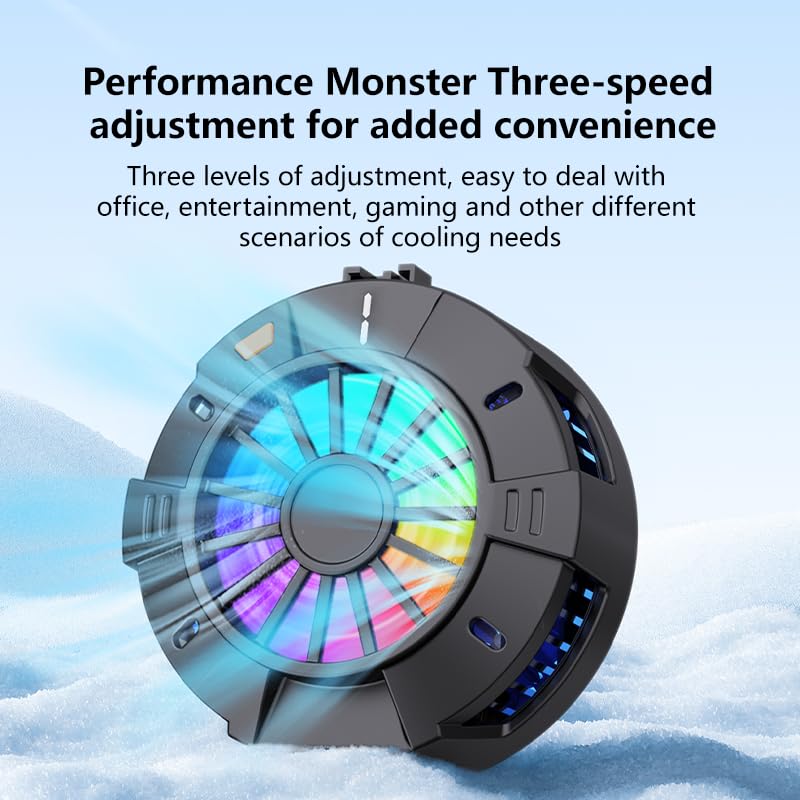 2-in-1 Magnetic & Clip-On Phone Cooler – Semiconductor-Powered Gaming Cell Phone Cooling Fan Radiator for iPhone/Android/iPad/Tablet – Ideal for Gaming, Video Calls, Live Broadcasting, and Vlog