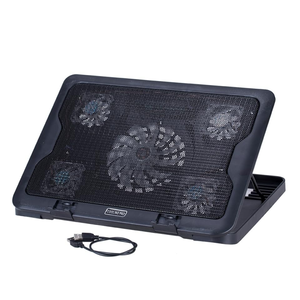 Gatuida Notebook Cooler Cooling Pad with USB Fans Energy-Saving Laptop Cooling Mat Stand for Heat Dissipation Easy Installation Compatible with Laptops